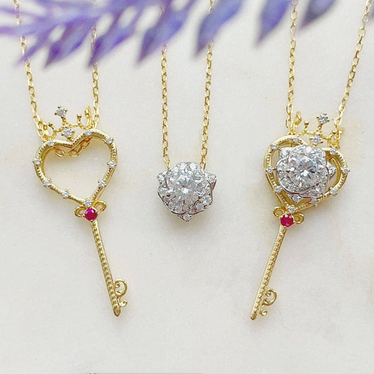 Rosa Key (Wear Three-Ways) Necklace