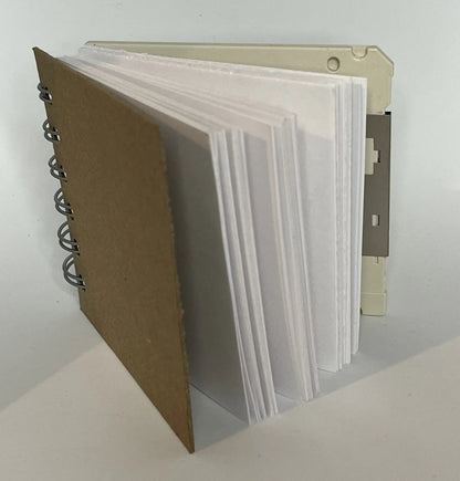 Upcycled Floppy Disk Journals - Cool Fluorescent Colors