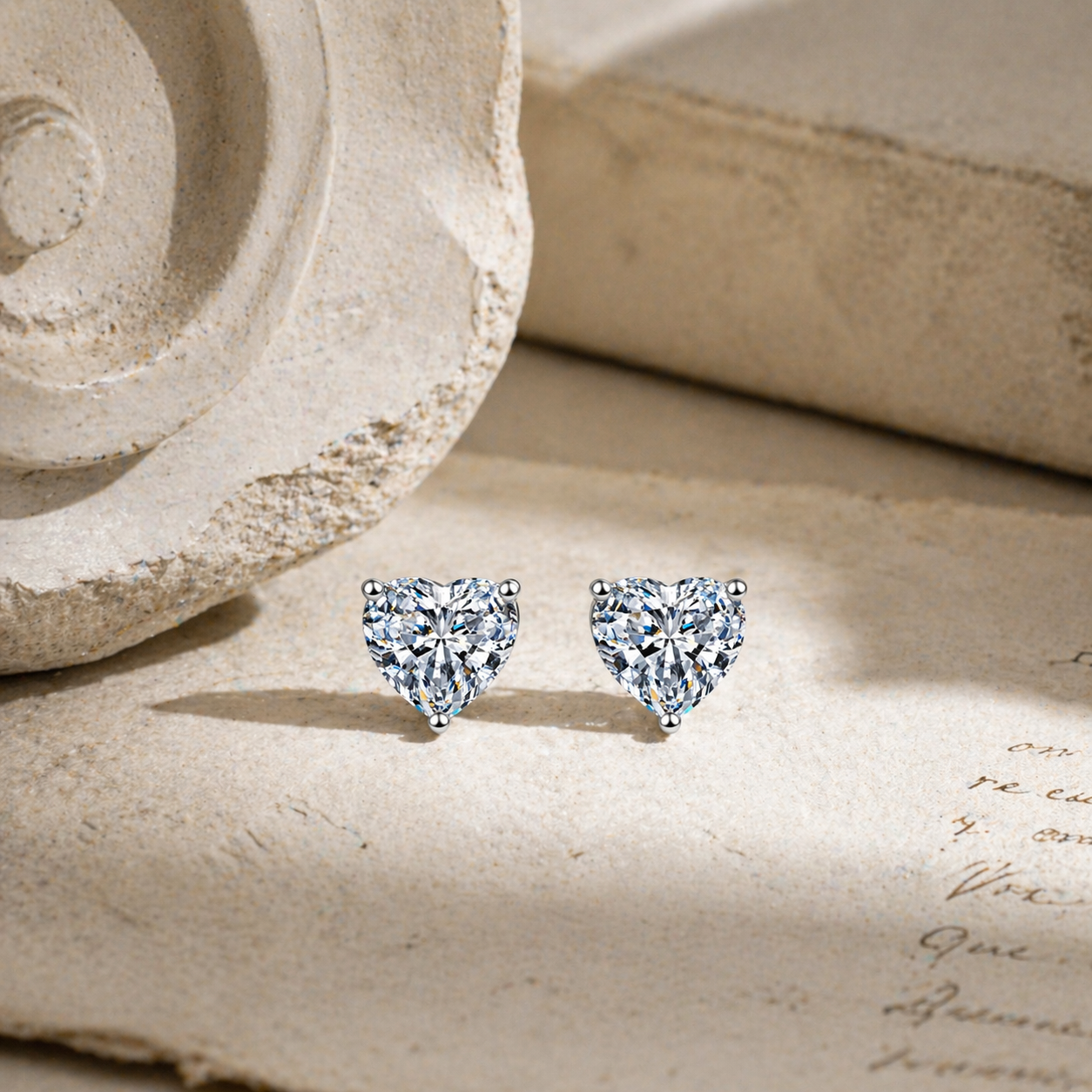 Coeur Lumière Moissanite Studs