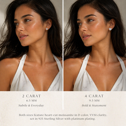 Coeur Lumière Moissanite Studs