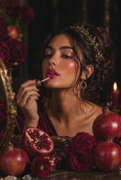 PERSEPHONE - Pomegranate pink lip gloss