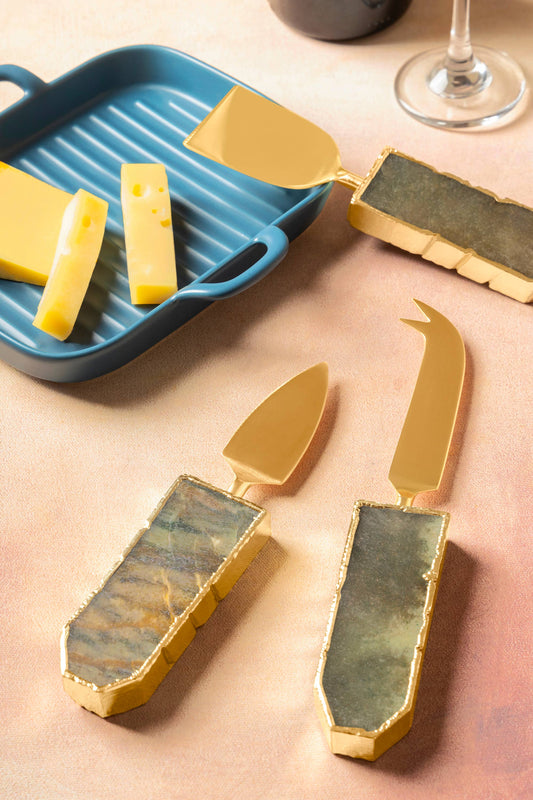 Couteaux à fromage en agate, lot de 3 ✨ Précommande ✨ Épuisé