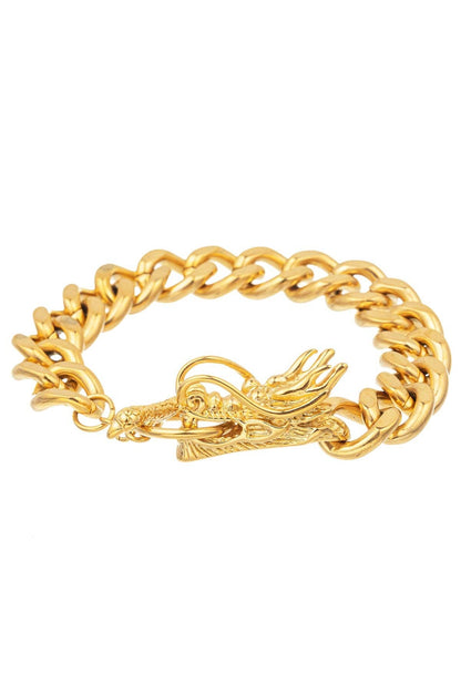 Bracelet Chaîne Dragon Doré